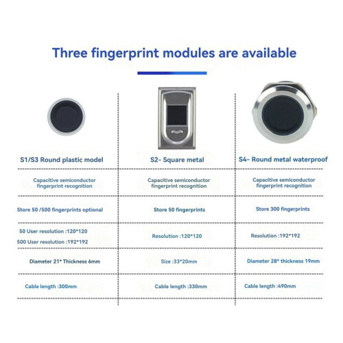 Fingerprint Access Controller Nfc Electric Lock Control Relay Module Ic Card Induction  Bicycle Diy Unlock S4 2