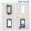 Low Voltage Box Single Gang Wall Plate 10 Pack, Flush Low Voltage Mounting Bracket for Network, , Coaxial, Speaker 2