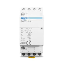 TOMZN TOCT1-25 4P 25A 4NO 220V/230V 50/60HZ Din Rail Household Ac Modular Contactor 4NO AC Contactor