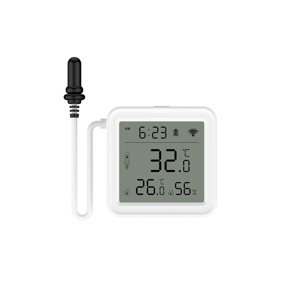 Tuya Home Wifi Temperature & Humidity Sensor With 1M External Probe App Remote Viewing Temperature Humidity Meter 6032294774729
