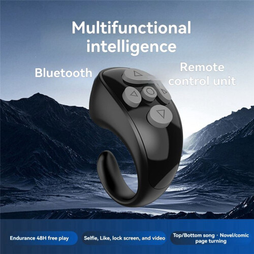 Ring Controller E-Book Page Turner Remote Control Ring Music Video Controller for Tiktok IOS Android Laptop 2
