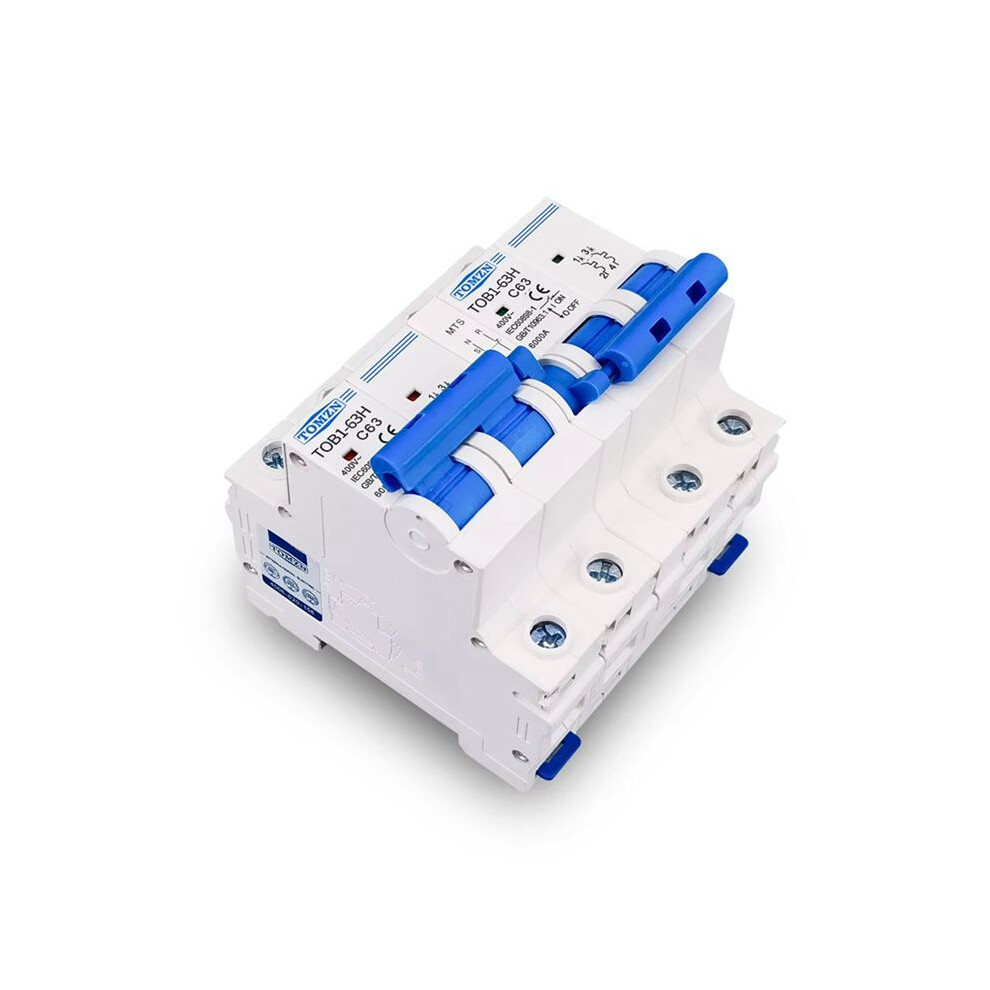 Tomzn Tob1-63H 63A 2P+2P Mts Ac Dual Power Manual Transfer Circuit Breaker Mcb 50Hz/60Hz 6032821065986