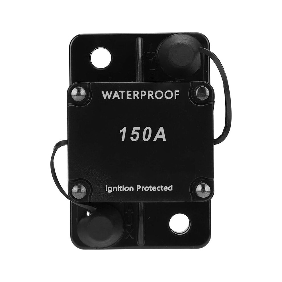 Ht-608 Circuit Breaker Waterproof Automatic Auto Reset Holder Inverter Overload Dc12-24V 150A 6033134684499