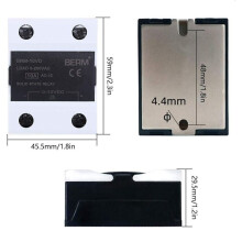 BERM Solid State Relay 4-20mA 0-250VAC SSR Relay BRM-10VD Solid State Relay Control Mode with LED Light Tube