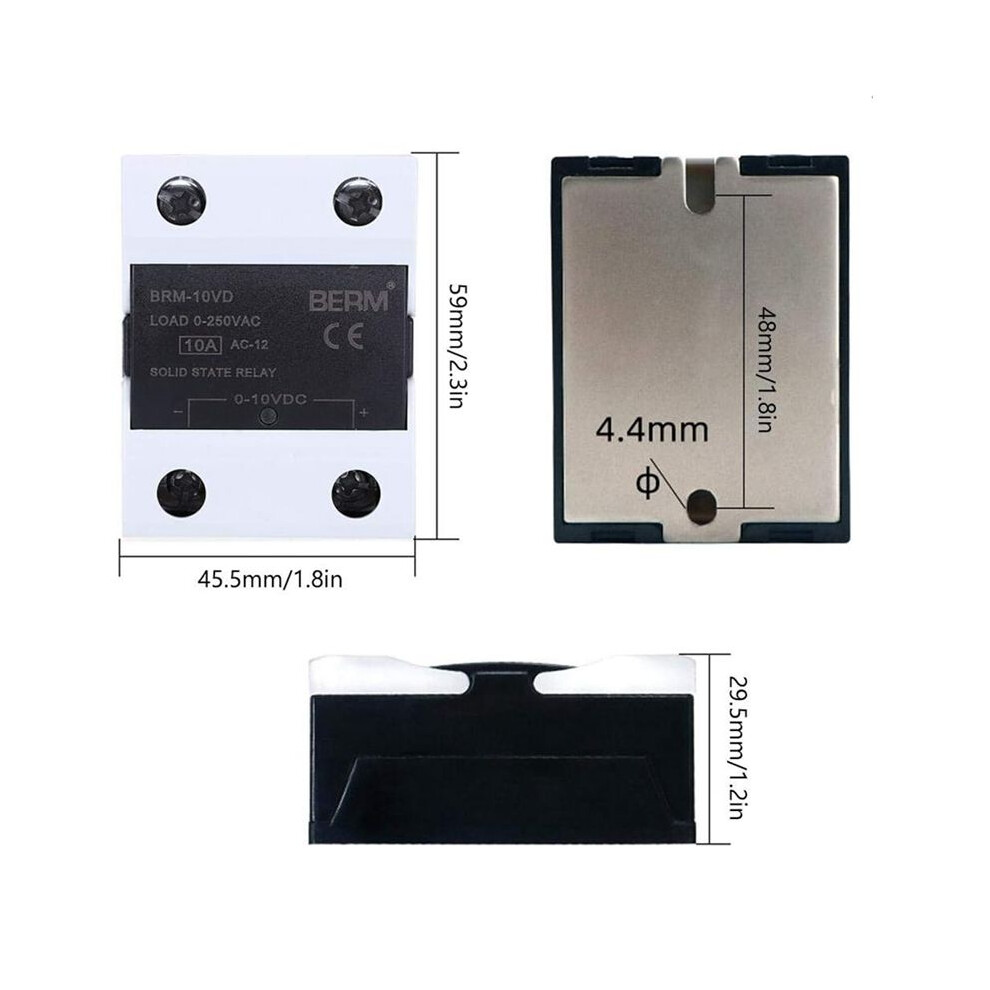 Berm Solid State Relay 4-20Ma 0-250Vac Ssr Relay Brm-10Vd Solid State Relay Control Mode With Led Light Tube 6031094980637