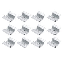 12 X Aluminium Alloy Centre Clamp PV Solar Panels for All Frame Heights, Solar Panels Bracket for Solar Panels Roof
