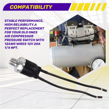 Air Compressor Pressure with 12AWG Wires 12V 20A 1/4 NPT, 110-140PSI
