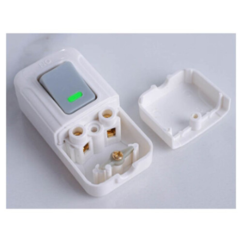 Boat Shape  Small Rocker Button Wiring  White Hand Pinch Bedside Small Appliance Push Button White 1