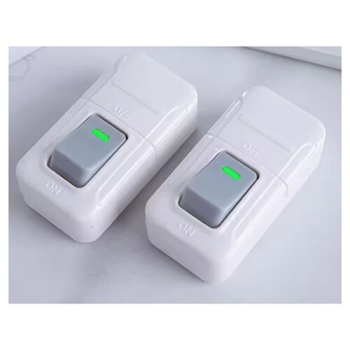 Boat Shape  Small Rocker Button Wiring  White Hand Pinch Bedside Small Appliance Push Button White 2