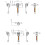 DC3.3V-5V Water Level Sensor Pipeline Liquid Level Detection Plastic Float  Part Number Indicator 3.5-5mm 6
