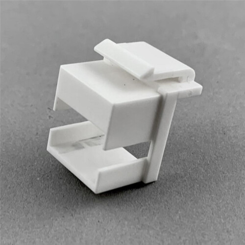 50pcs RJ45  Jack Coupler Wall Plate Patch Panel Blind Plate for RJ 45  Frame RJ45 LC & SC Coupler Black 2