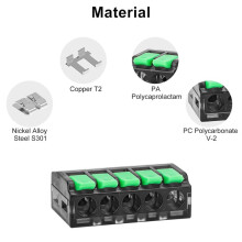 75PCS Lever Wire Connectors, 24-12 AWG Quick Electrical Wire Splice Connectors Push-in, 2/3/5 Conductor Combination Kit
