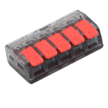 CMK63 Hendel Draad Snelkoppelingen Klem Elektrische Kabel Home Assortiment Aansluitblok 0,08-4 mm 32 A 1 in 4 Uit