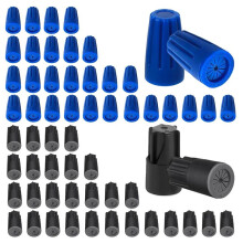 60PCS Waterproof Outdoor Wire Electrical Connectors,Sealant Twist Nuts Caps Cable Terminal Connector Gel 22AWG-12AWG