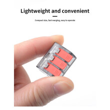 CMK63 Hendel Draad Snelkoppelingen Klem Elektrische Kabel Home Assortiment Aansluitblok 0,08-4 mm 32 A 1 in 2 Uit
