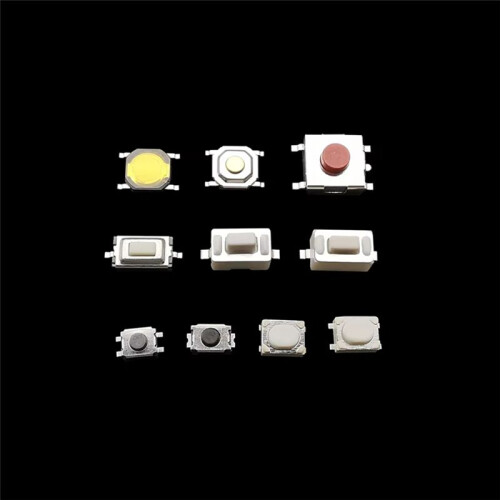 250Pcs Micro-Tactile Tact Push Button  Assorted Kit 2P 4 Pin SMD PCB Momentary Self-Reset Car Remote Control 2