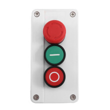 CNC Push Button Control Box Waterproof Button Indicator Light Case Emergency Stop Reset Point Electric Box
