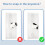 2 Pack Ethernet Wall Plate, 1 Port  Wall Plate with Bracket and Cat7 Shielded RJ45  Coupler 4