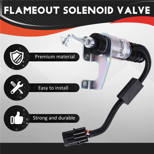 TB270 24V Electromagnet Flameout Solenoid Valve for  Generator Set Start Stop Flameout Throttle Control 2