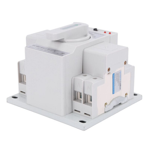 2X Dual Power Automatic Transfer  2P63A  Gear  Cb Class Ats Home Single Phase 220V 2