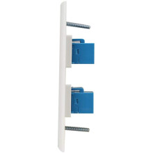 3X Ethernet Wand Platte 4 Port Wand Platte Stecker-Stecker Kompatibel mit Cat7/6/6E/5/5E Ethernet Geräten -Blau