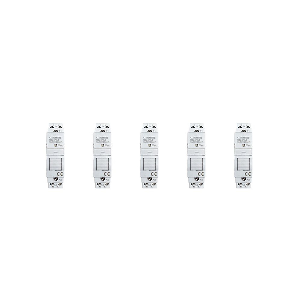 5X Tuya Life Zigbee 16A Din Rail 1P Kwh Meter With Monitor Timer Support App Remote Control 4711790678220