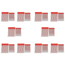 100 Pairs 2 Pin JST Plug Socket Connector M to F 110mm Cable Wire Red Black