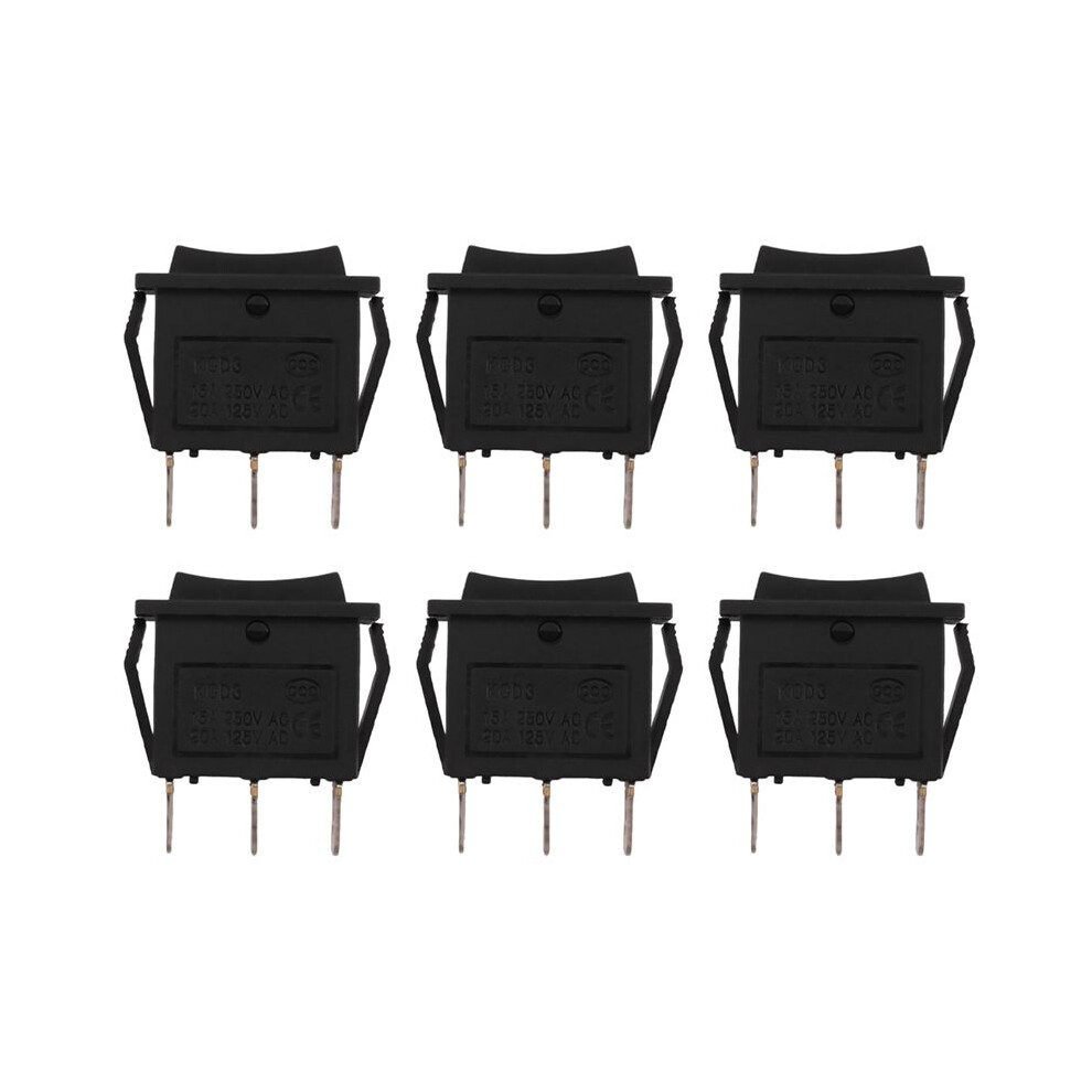 6X Ac15a/250V 20A/125V 3 Pin Spdt -Off- 3 Position Snap Rocker 6033393098297