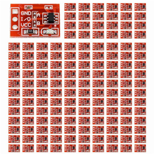 500Pcs Ttp223 Touch Button Modular Self-Locking Jog Capacitive  Single-Channel Transformation