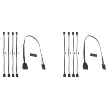 10Pcs for 4PIN RGB to Standard ARGB 3-Pin 5V Adapter Connector RGB Cable 25cm