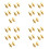 40Pcs Gold Plated RCA Plug Cap Short-Circuit Socket, Phono Connector RCA Shielding Jack Socket Protect Cover Caps 1