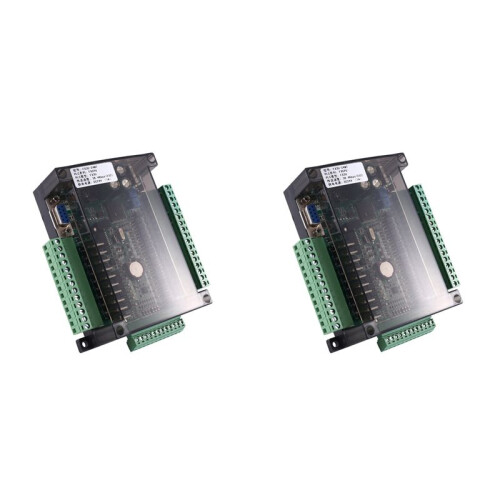 2X FX3U-24MT PLC Industrial Control Board 14 Input 10 Output 6AD 2DA with 485 Communication and RTC(B)
