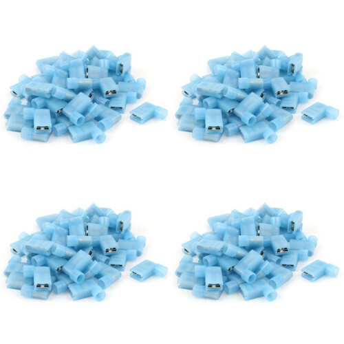 160Pcs 90 Degree Insulated Female Push  Wire Terminal Connector