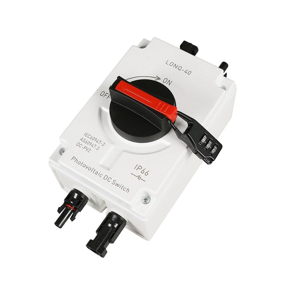 2X Pv Solar Photovoltaic Disconnect Lonq-40 Isolator Solar Ip66 Waterproof Dc1000v 32A 4P 6033193077447