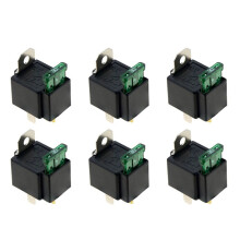 6X 4Pin DC12V 30A Fused /Off Automotive Fused Relay with Insurance Wire