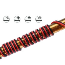 3X 2Pin Wire 100M 22AWG 12V/24V Extension Cord Red and Black 2-Wire Stranded Tinned Copper LED Light Bar Power Cord