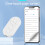 Télécommande à défilement blanche 150 mAh BT4.2 pour Android 3