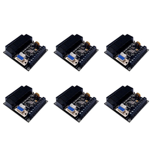 6X PLC Industrial Control Board FX1N-14MR Relay Module Editable Controller
