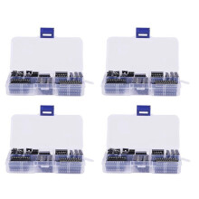264Pcs/Lot DIP IC Sockets Adaptor Solder Type Socket Kit 6,8,14,16,18,20,24,28 Pin for PCB DIY Kit