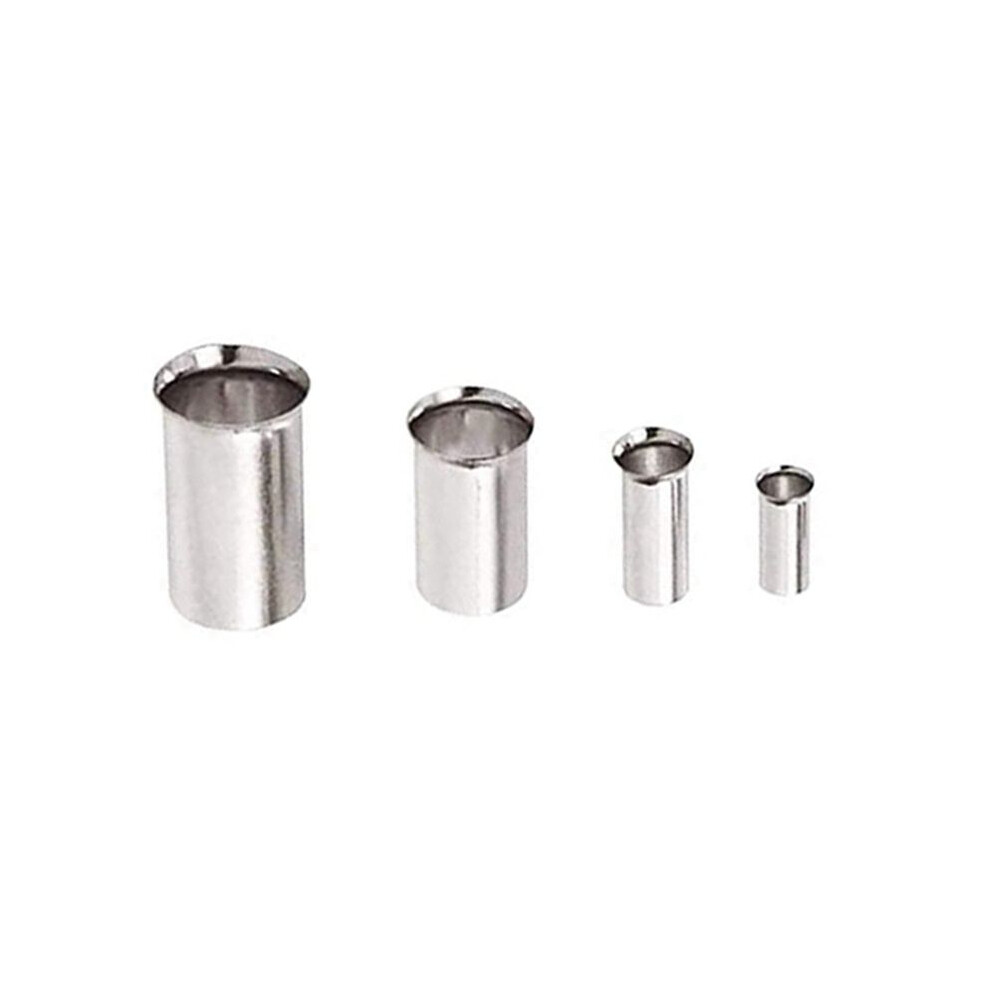 480Pcs Wire Copper Crimp Fitting Ferrules,Awg 4,6,8,10 Non Insulated Cable Housing Ferrule Pin Cord End Terminal Kit 4712271100391