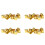 32Pcs Gold Plated RCA Protection Cap Plug Short-Circuit Socket Phono Connector Shielding Plug Socket Protection Cover 1