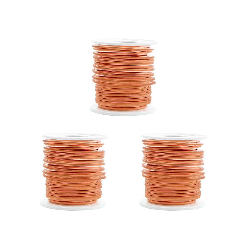 3X Copper Wire, 99.9% Soft Pure Bare Copper Wire For Gardening, Electroculture,16 Gauge/1.3 Mm Diameter,127 Feet,1 Pound 6033708737699
