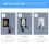 8-Pack Brush Wall Plate with Single Gang Low Voltage Mounting Bracket Cable Pass Through Insert for Speaker Wire 3