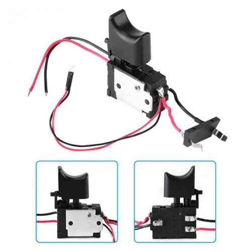 3X DC7.2-24V Electric Drill  Cordless Drill Speed Control Button Trigger Light Power Tool Parts for 2