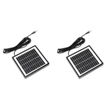 2X 12V 2W Solar Panel Solar Garden Light Panel DIY Parts  Port Solar Panel Battery Module for Battery Charger