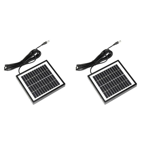 2X 12V 2W Solar Panel Solar Garden Light Panel DIY Parts  Port Solar Panel Battery Module for Battery Charger