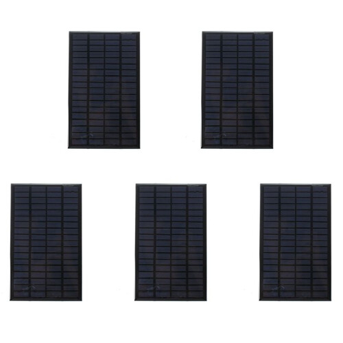 5X High Quality 18V 2.5W Polycrystalline Stored  Power Solar Panel Module System Solar Cells Charger