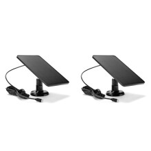 2X Painel Solar de 4W 5V para Câmera de SegurançA Ao Ar Livre, Painel Solar de Carregamento USB para CCTV, Câmera de SegurançA, Monitor, Fonte de