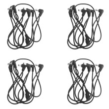 4X Vitoos 6 Ways Electrode Daisy Chain Harness Kabel KoppartråD för Gitarreffekter StröMföRsöRjningsadapter Splitter Svart