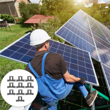 60Pc Solar Panel Frames Water Drained Clip Thickness 30mm PV Panels Auto Remove Stagnant Water Dust Outdoor Tool